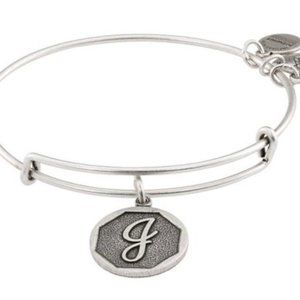 Alex and Ani Initial 'J’ Adjustable Bangle